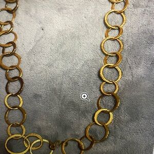 Kenneth Jay Lane Gold Circle Necklace
